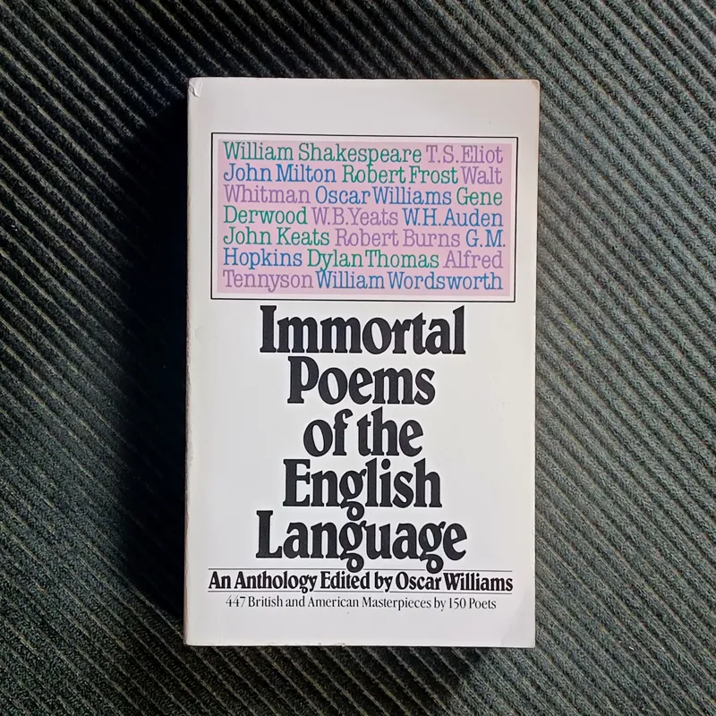 Immortal Poems of the English Language شعرهای جاودان زبان انگلیسی